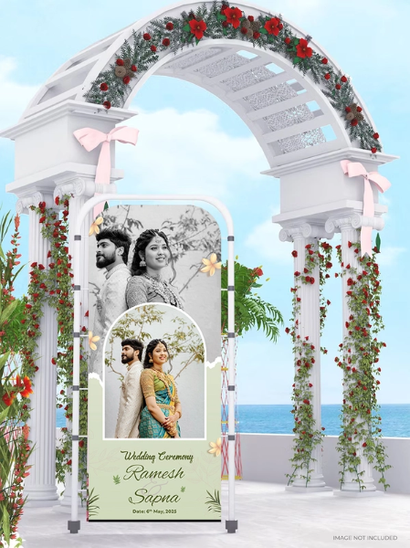 thumbnail Ramesh weds Sapna Wedding Flex Banner Standee 6x3